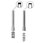 Fraises diamantées pour turbine modèle 839 et 10839 pour finition de la marge coronaire